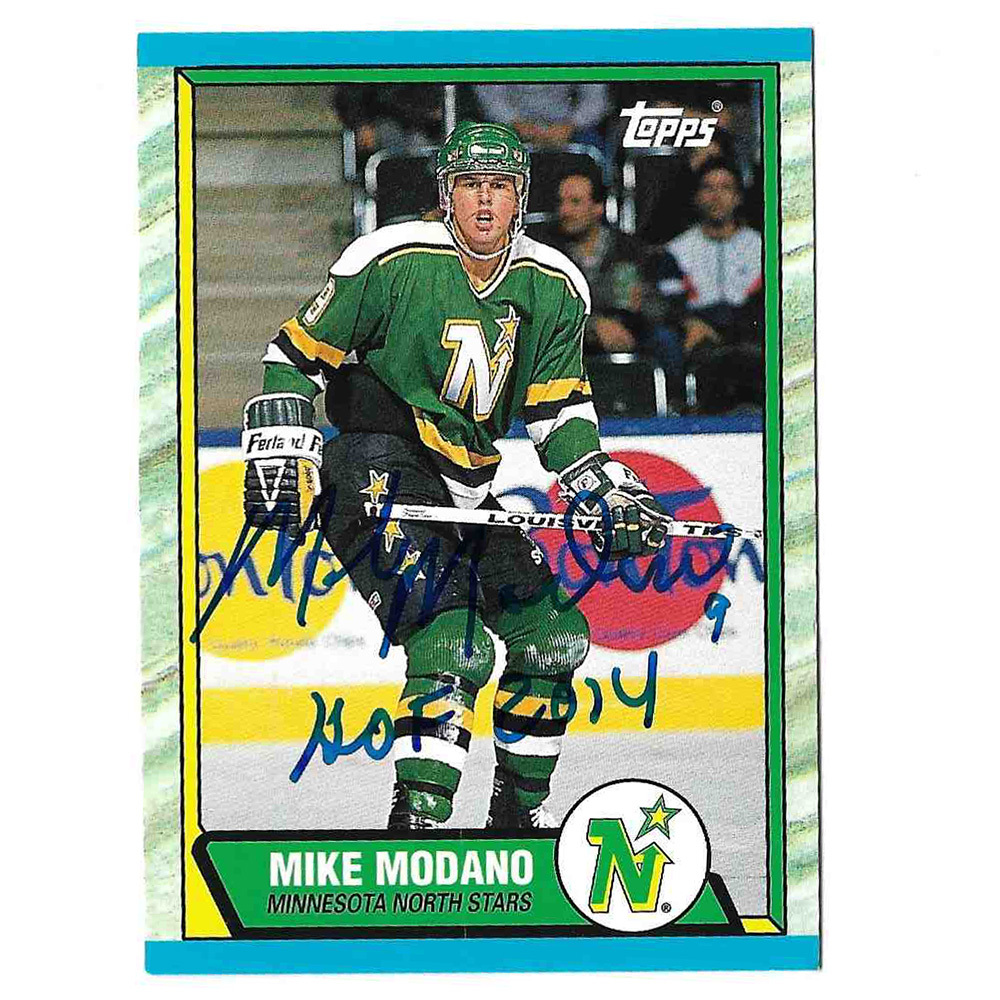Mike Modano Autographed 2003-04 Topps Lost Rookie Cards Hockey Card