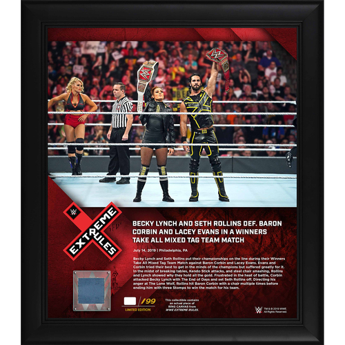 Extreme Rules 2019 Becky Lynch and Seth Rollins Frame (#1 of 199)
