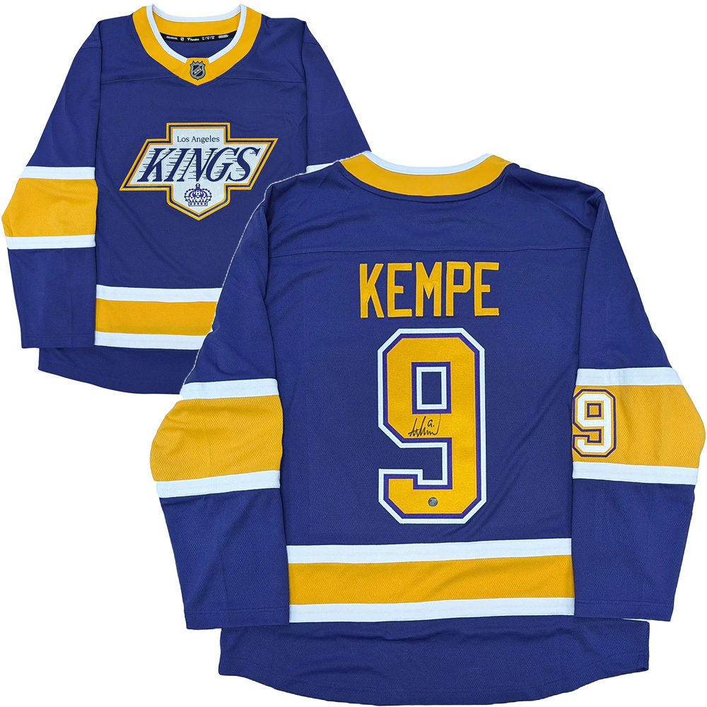 Adrian Kempe Autographed Los Angeles Kings Fanatics Reverse Retro Jersey