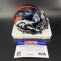 NFL - Broncos Bo Nix Signed Mini Helmet