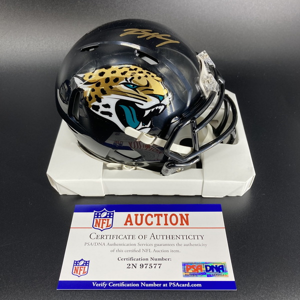 NFL - Jaguars Tank Bigsby signed mini helmet