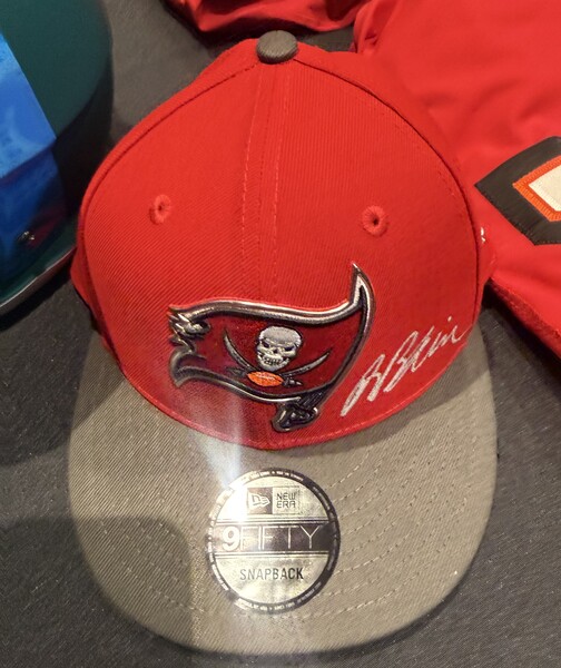Rueben Bain Autographed Buccaneers Draft Hat - 1st official signed team ...