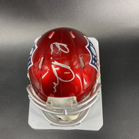 NFL - Commanders Braeden Daniels Signed NFL Shield Mini Helmet