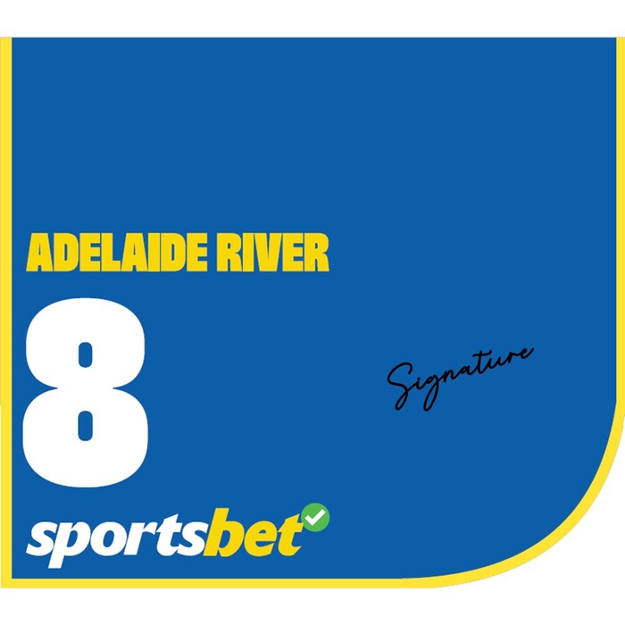 Photo of #8 Adelaide River - Jordan Childs Signed Caulfield Cup Saddlecloth