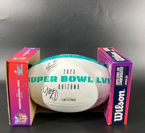 NFL - Chiefs Multi Sign Super Bowl 57 Panel Ball With 7 Signatures Inclu...