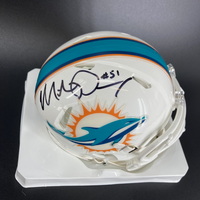 Dolphins - Mike Pouncey Signed Mini Helmet