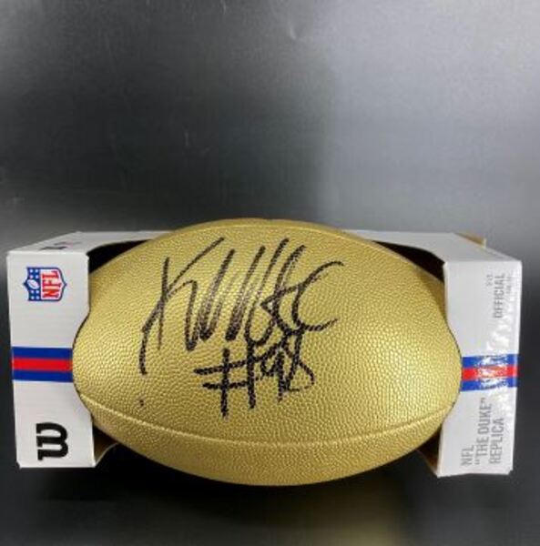 NFL - Texans Kayden McDonald Signed Gold Composite Football