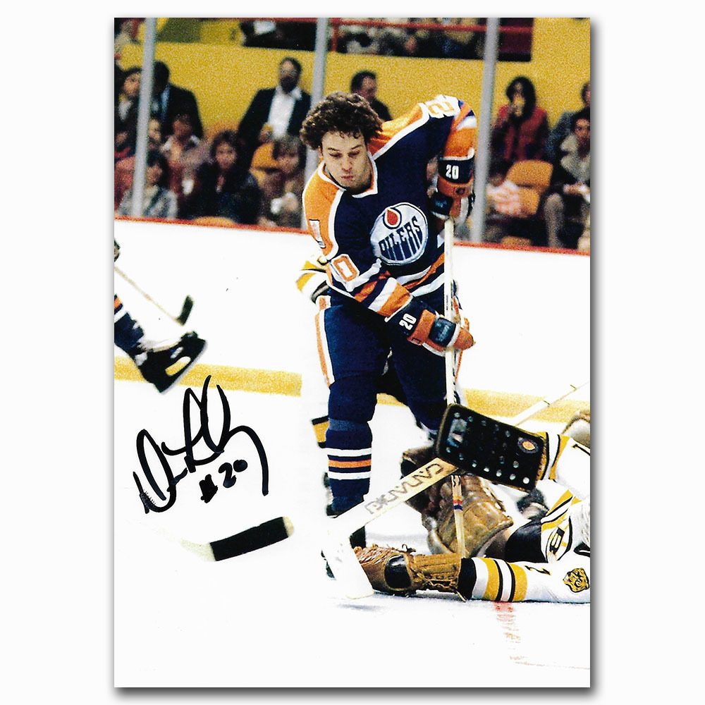 Dave Lumley Autographed Edmonton Oilers 4X6 Photo