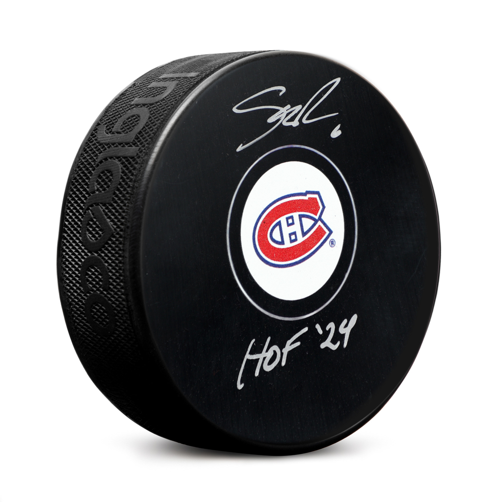 Shea Weber Autographed Montreal Canadiens Hockey Puck with HOF Note