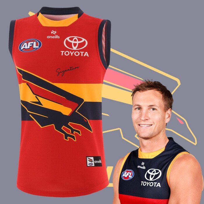 Photo of Jordan Dawson #12 2025 Adelaide Crows Clash Player Guernsey