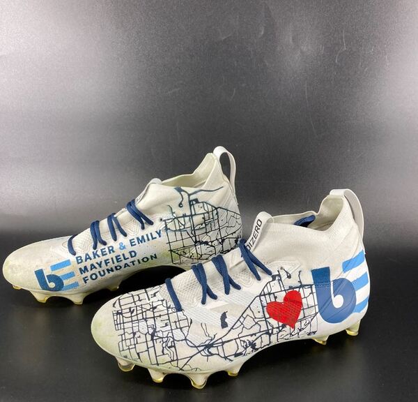 MCMC - Buccaneers Baker Mayfield Custom Cleats (Signed by Baker and Emil...