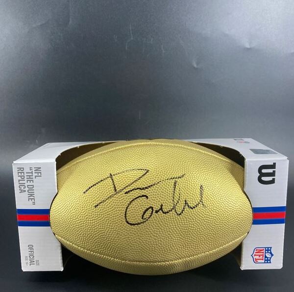 NFL - Browns Dillon Gabriel Signed Gold Composite Football