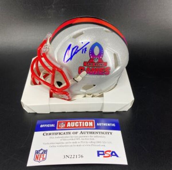 NFL - Titans Chimere Dike Signed Pro Bowl Games Mini Helmet