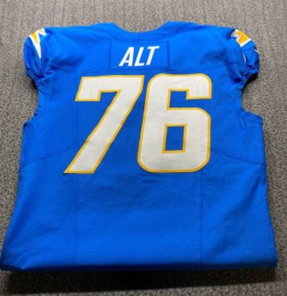 Sao Paulo Game - Chargers Joe Alt Game Worn Jersey (9/05/2025) Size 46 W...