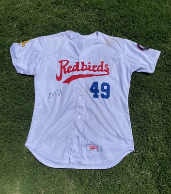 #49 Ben Lively - Louisville Redbirds Jersey - Size 48