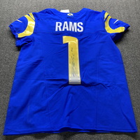NFL - Rams Blake Corrum Signed Signed Authentic Draft Jersey Size 40