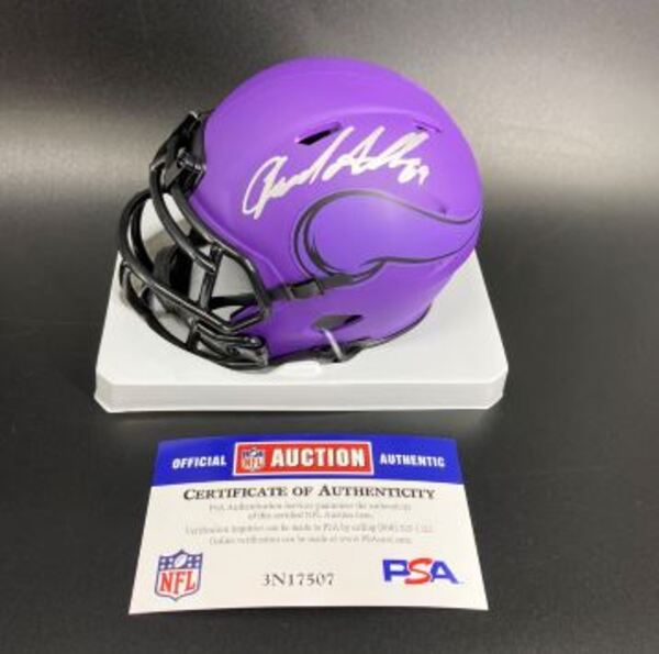 HOF - Vikings Jared Allen Signed Mini Helmet