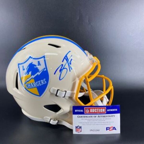 NFL - Chargers Brenen Thompson Signed Replica Retro Helmet