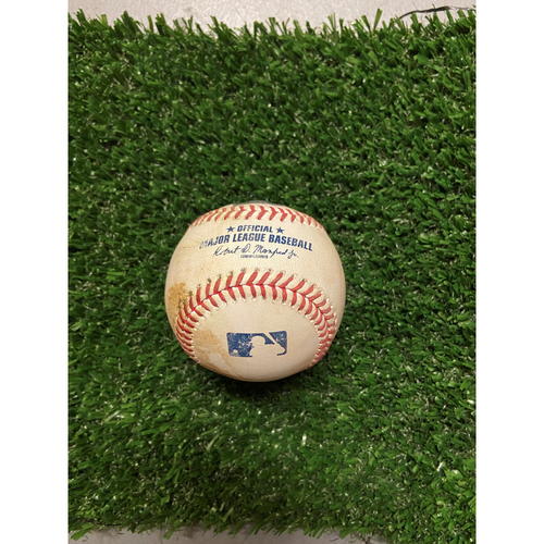 Ozzie Albies Hit Single Baseball off Julio Urias - 10/17/21 - NLCS Game 2