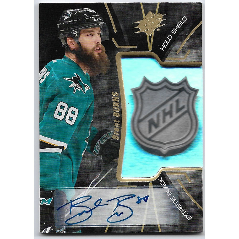 Brent Burns 201617 Upper Deck SPX Extreme Black Card NHL Auctions