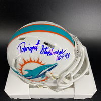 HOF - Dolphins Dwight Stephenson Signed Mini Helmet with HOF 98 Inscription