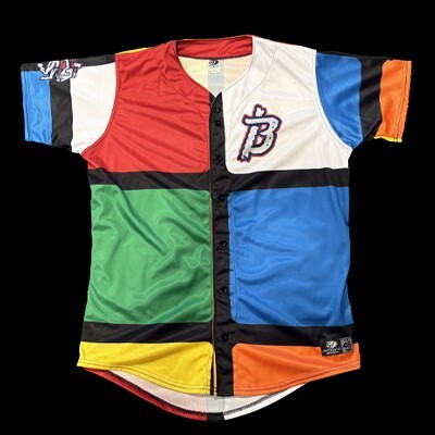 #14 GAME ISSUED Rumble Ponies Puzzle Cube Jersey
