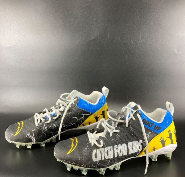 MCMC - Chargers Oronde Gadsden Custom Cleats 2025 Season Size 14 Proceed...