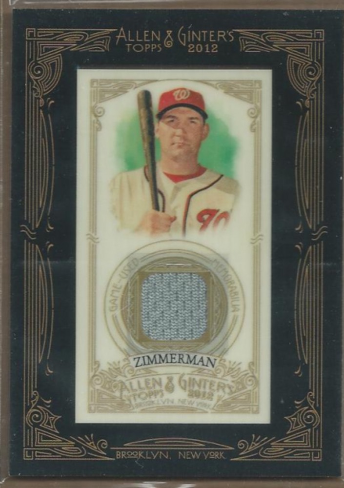 2012 Topps Allen and Ginter Relic Ryan Zimmerman