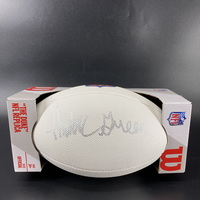 NFL - Lions Antoine Green Signed White Composite Football