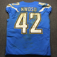 London Games - Chargers Uchenna Nwosu Game Worn Jersey (10/21/18) Size 42