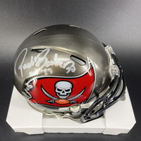 HOF - Buccaneers Ronde Barber Signed Mini Helmet with HOF 23 Inscription