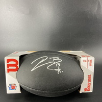 NFL - Broncos Pat Bryant Signed Black Composite Silver Series Football