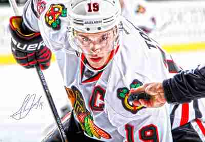 Jonathan Toews - Signed 24x35