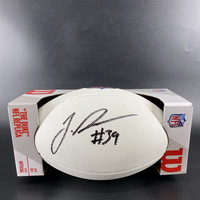 NFL - Commanders Jeremy Reaves Signed Composite White Football