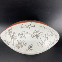 NFL - Rams Multi Signed Panel Ball With Super Bowl 34 Logo Signed By Ove...