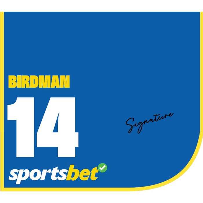 Photo of #14 Birdman - Teo Nugent Signed Caulfield Cup Saddlecloth