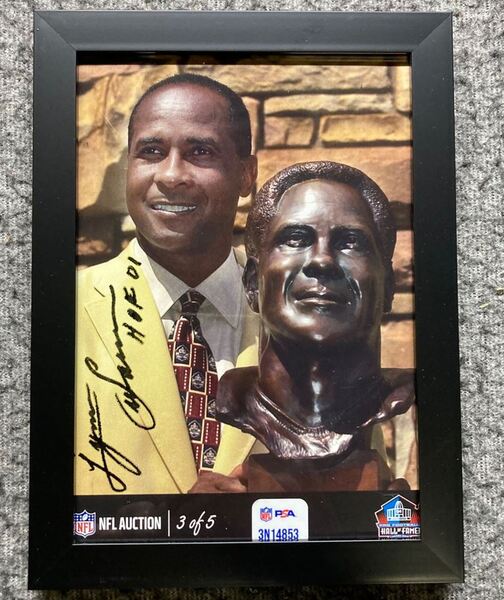 HOF - Steelers Lynn Swann NFL Auction Exclusive Signed 5x7 Photo Individ...