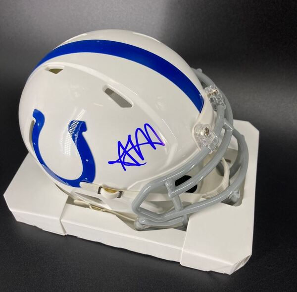 NFL - Colts Adonai Mitchell Signed Mini Helmet