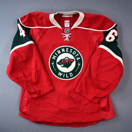 Image of Spurgeon, Jared - Minnesota Wild - Game-Worn Red Set 2 Jersey - 2011-12 NHL Season
