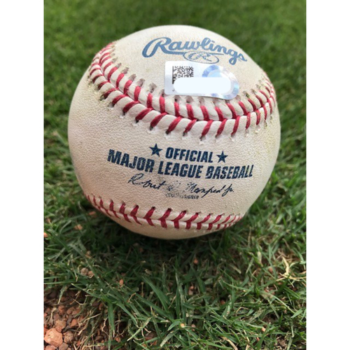 Game-Used Baseball - Joey Gallo - 2B (1) - BOS @ TEX - 4/29/2021 - Bottom 4
