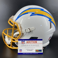 NFL - Chargers Isaiah Spiller signed Chargers Helmet
