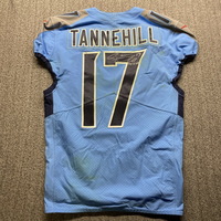 Crucial Catch - Titans Ryan Tannehill Signed Game Worn Jersey (10/23/22)...