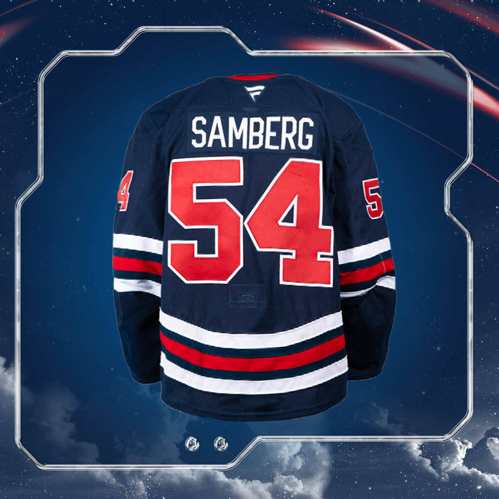 Dylan Samberg #54 Game-Worn Heritage Jersey