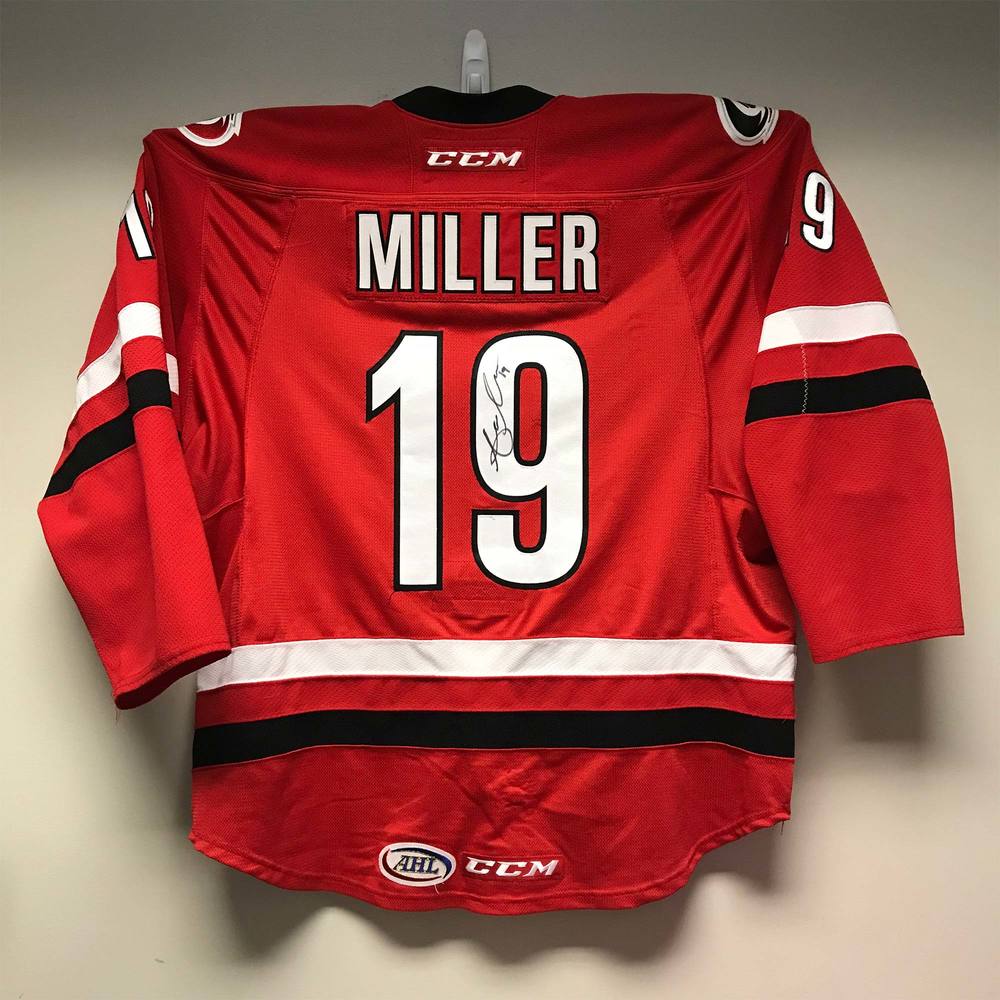 AHL Authentic Charlotte Checkers Regular Season Jersey Worn and