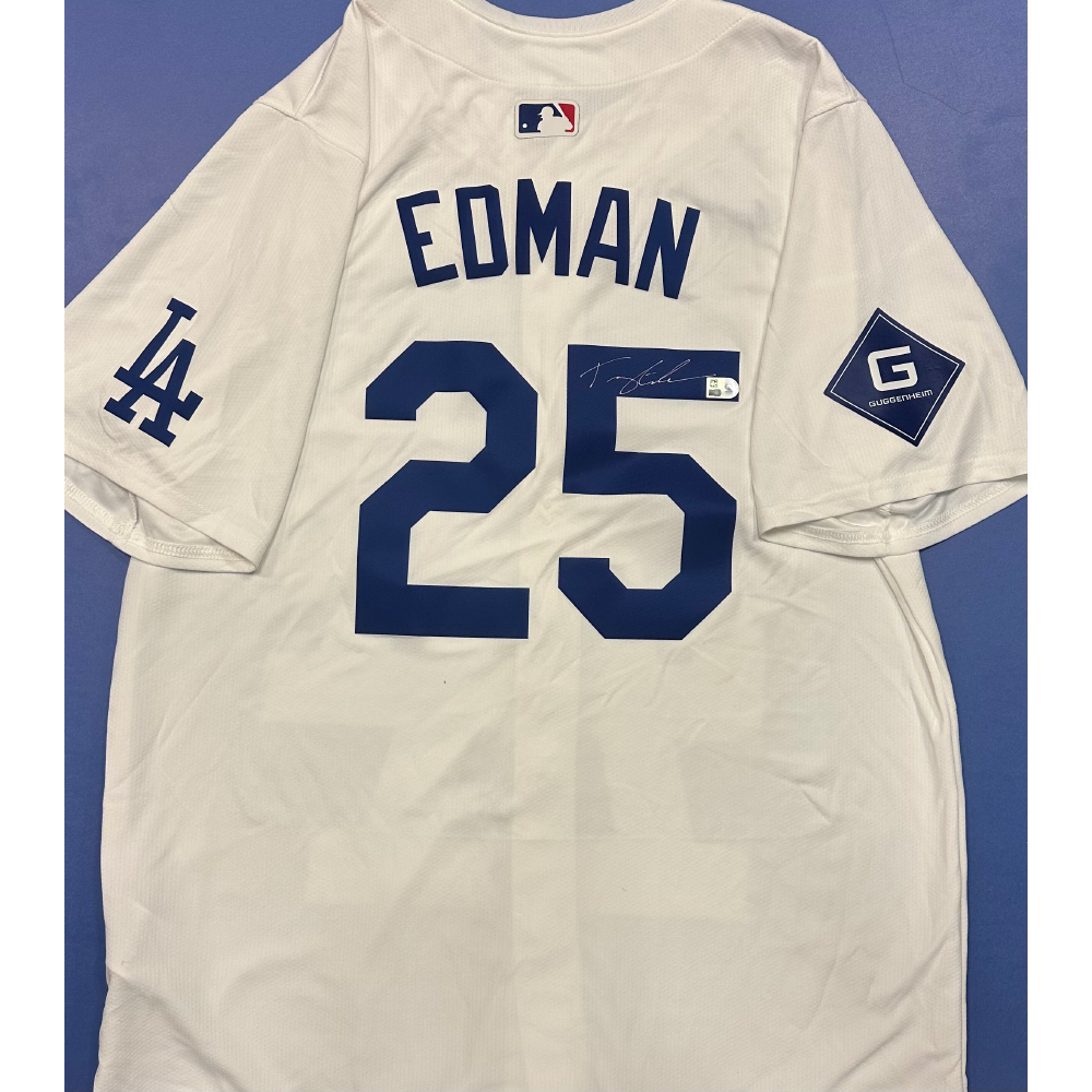 Dodgers #25 EDMANユニフォーム Tommy Edman Los Angeles Dodgers Road Limited World Series