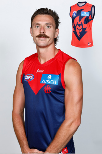 Photo of 2025 Melbourne Demons Red Flamehead Guernsey - Jake Lever #8