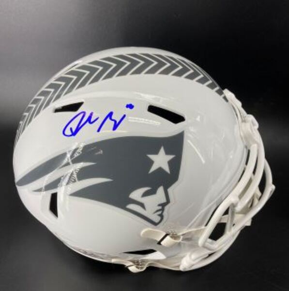 NFL - Patriots Drake Maye Signed STS Replica Speed Helmet