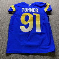 STS - Rams Kobie Turner Game Worn Jersey (11/11/2024) Size 46 With Capta...
