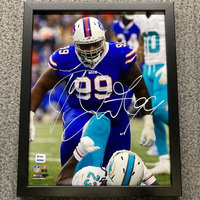 Bills - Marcell Dareus Signed Canvas Print (12x14)