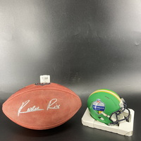 Sao Paulo  - Chiefs Rashee Rice signed authentic football + Sao Paulo Ga...